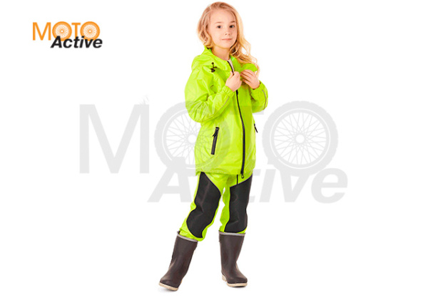 Детский комплект дождевой (куртка, брюки) EVO Kids YELLOW (мембрана)
